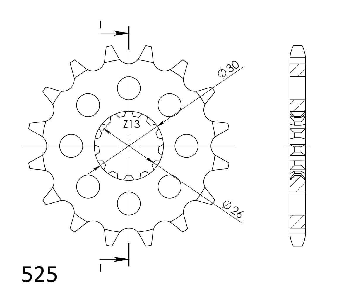 Řetězové kolečko SUPERSPROX CST-1183:18 18 zubů, 525