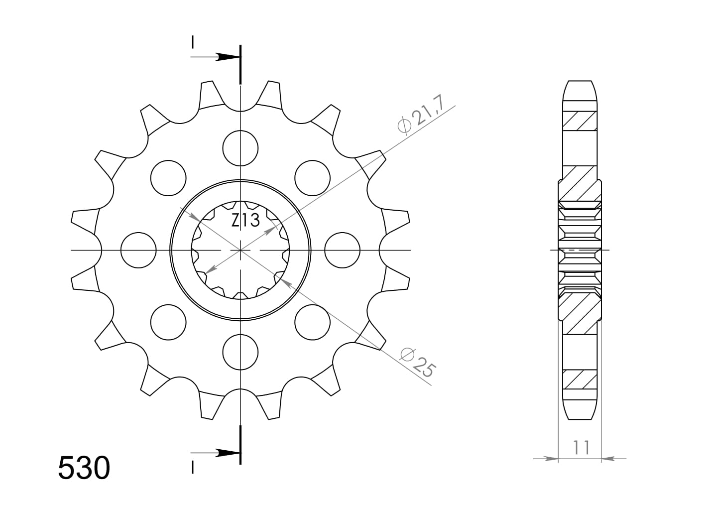 Řetězové kolečko SUPERSPROX CST-580:16 16 zubů, 530