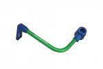 Lever guard ACCOSSATO with green hose and joint left, aluminium