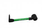 Lever guard ACCOSSATO with green hose and joint left, aluminium