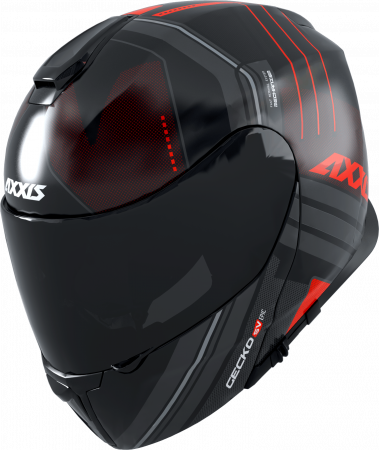 Výklopná helma AXXIS GECKO SV ABS epic b5 matná fluor červená L