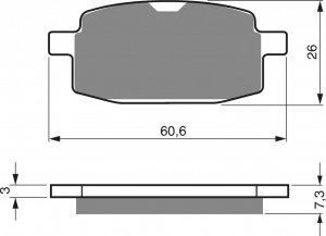 Brzdové destičky GOLDFREN S33 STREET FRONT