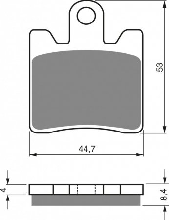Brzdové destičky GOLDFREN AD pro SUZUKI AN 400 Burgman (1999-2016)