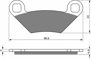 Brzdové destičky GOLDFREN S33 OFF-ROAD FRONT