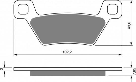 Brzdové destičky GOLDFREN 316 S33 STREET FRONT