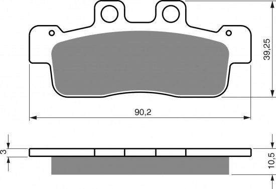 Brzdové destičky GOLDFREN 363 S33 STREET FRONT