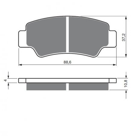 Brzdové destičky GOLDFREN 390 S33 STREET FRONT