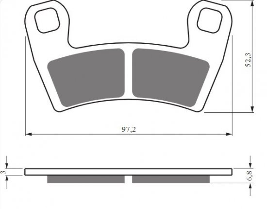 Brzdové destičky GOLDFREN 428 AD  OFF-ROAD FRONT