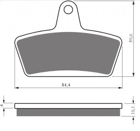 Brzdové destičky GOLDFREN 431 S33 STREET FRONT