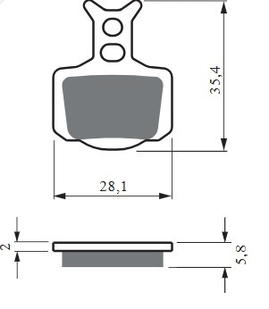 Brzdové destičky GOLDFREN 439 S33 OFF-ROAD REAR