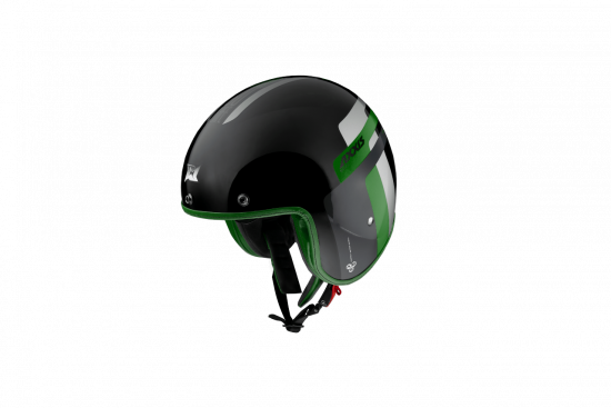 Otevřená helma AXXIS HORNET SV ABS old style b6 lesklá zelená XXL pro HONDA CBR 1000 RR Fireblade