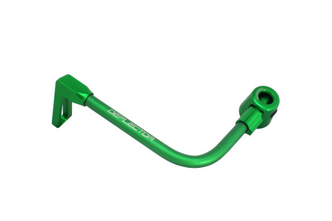 Lever guard ACCOSSATO with green hose and joint left, aluminium