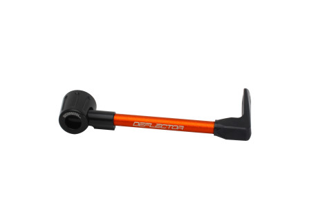 Lever guard ACCOSSATO with orange hose and joint right, aluminium