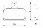 Brzdové destičky ACCOSSATO AGPP150 OR