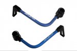 Lever guard ACCOSSATO with blue hose and joint right + left , aluminium