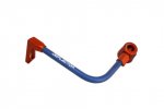 Lever guard ACCOSSATO with blue hose and joint left, aluminium