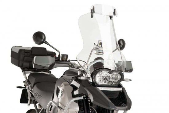 Přídavné plexi nastavitelné PUIG clip-on průhledný pro KAWASAKI VN 800