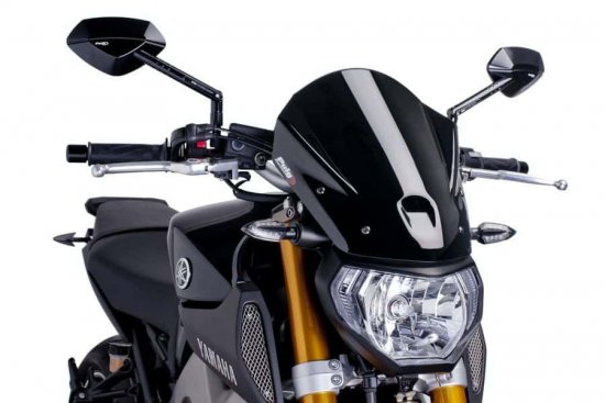 Plexi štít PUIG NEW. GEN TOURING černý pro KAWASAKI VN 800