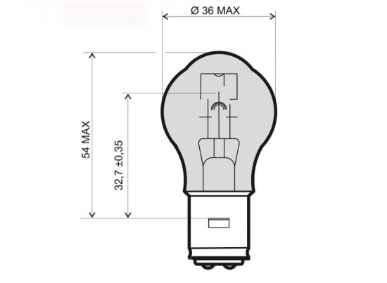 Lamp RMS 246510319 BA20D 12V 35/35W