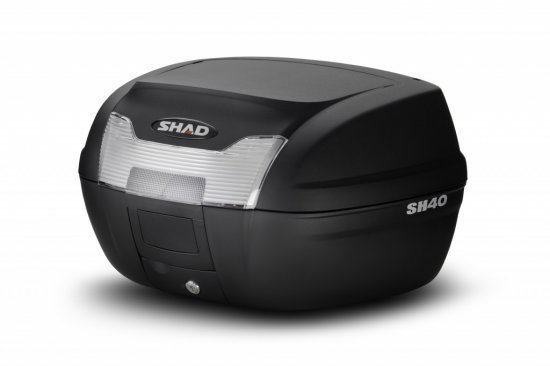 Vrchní kufr na motorku SHAD SH40 černý pro VOGE DSX 650 (2021-2024)