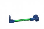 Lever guard ACCOSSATO with green hose and joint left, aluminium