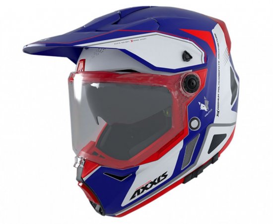 Enduro helma AXXIS WOLF DS roadrunner C7 matná modrá S pro YAMAHA XJR 1300