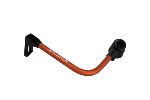 Lever guard ACCOSSATO with orange hose and joint left, aluminium