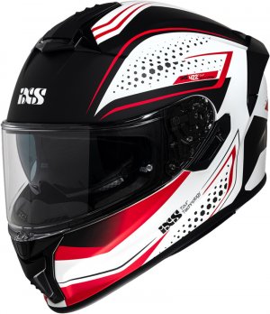 Integrální helma iXS iXS 422 FG 2.2 matně bílo-červený 2XL