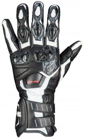 Sportovní rukavice iXS RS-200 3.0 bílo-černá 3XL
