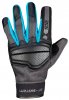 Klasické dámské rukavice iXS X40465 EVO-AIR černo-tyrkysová DM