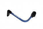 Lever guard ACCOSSATO with blue hose and joint left, aluminium