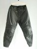 Kožené kalhoty na motocykl Kalhoty kožené sport černá 42
